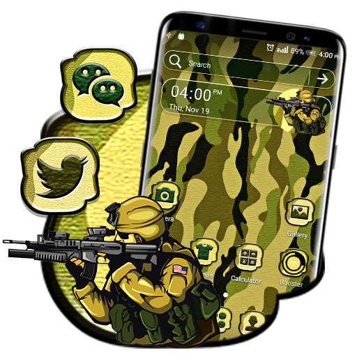Military Texture Theme أيقونة