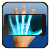 X-ray body scanner camera simulator icon