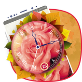 Flower Parade Clock Live Wallpaper icon