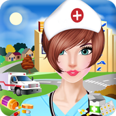 Nurse dress up icon