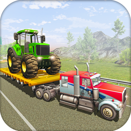 Modern Farming Machines Transporter Truck icon