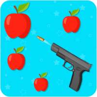 Spinning Gun Apple Shooter