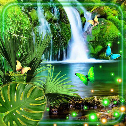 Waterfalls Jungles Live Wallpaper icon