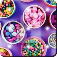 Rainbow Sweet Candies Screen Lock
