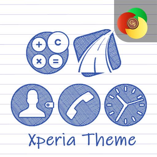 Sketch on sheet | Xperia™ Theme   icons icon