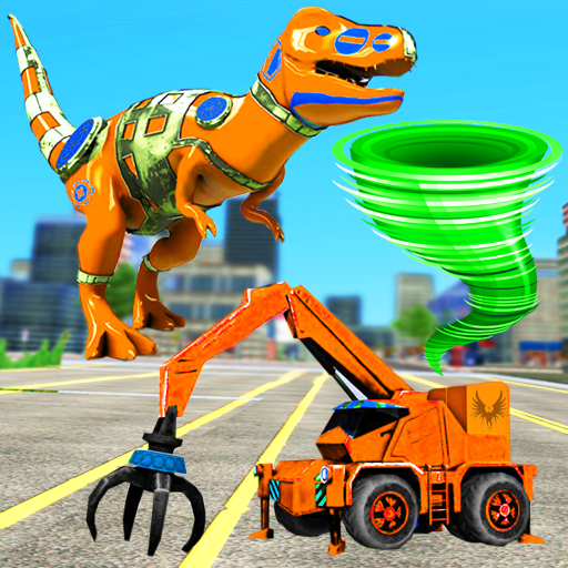 Dino Transform Robot Car Game:Flying Robot Wars icon