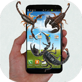 Scorpion run in phone prank icon
