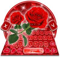 🌹Romantic Sparkle Rose Keyboard Theme on 9Apps