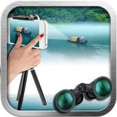 telescope camera zoomer icon