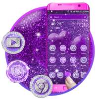 Purple Glitter Launcher Theme on 9Apps