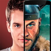 Viking clash: photo scanner icon