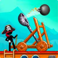 Catapulta: Piratas Stickman