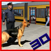 Police Dog Subway Chase Crime icon