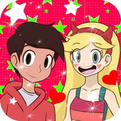 Star Couples love &amp; evil Dressup icon