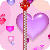 Heart Zipper Screen Lock icon