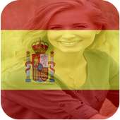 Bandera de España y pegatinas con perfil de foto on 9Apps