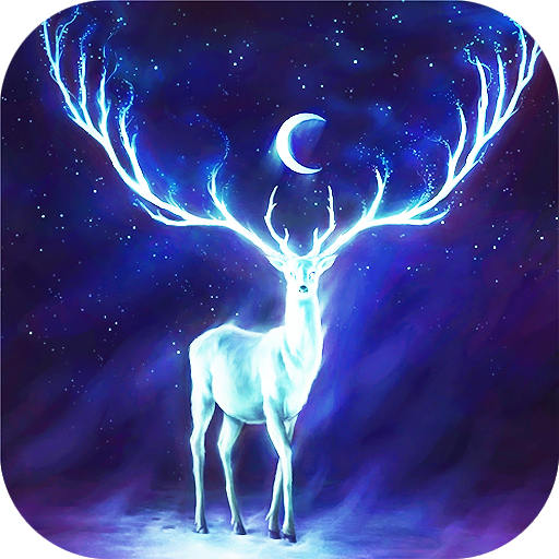 Night Bringer : Magic glowing deer live wallpaper icon
