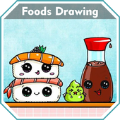 How to Draw Cute Foods Easy Step by Step icon