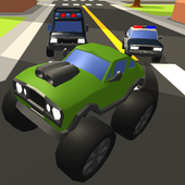 Car vs Police 3D icon