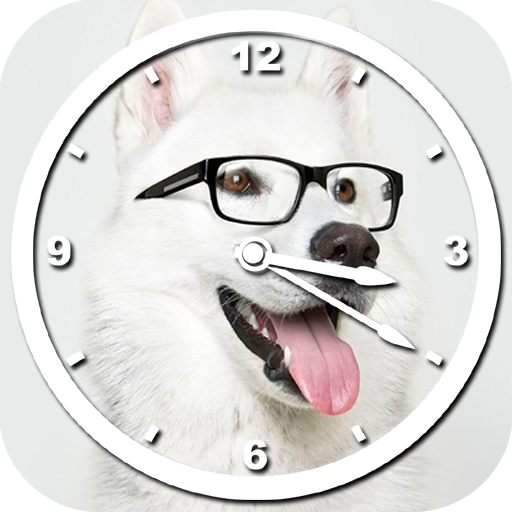 White Clock Live Wallpaper icon