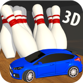 Realistic Car 3D Bowling Master &amp; Car Driver Stunt icon