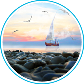 Sea Sunrise live wallpapar icon