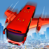 Futuristic Flying Bus Driving Simulator 2020 icon