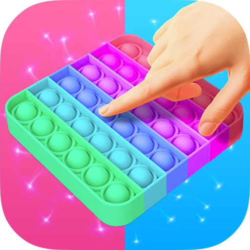 Pop It Sensory Fidget cube toys 3d Relief Anxiety icon