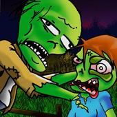 Old man VS Zombie survival icon