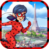 Ladybug Hero Chibi Ninja Girl icon