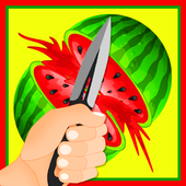 fruit cut knife game icon