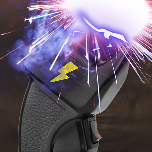 Simulator of electric stun gun prank icon
