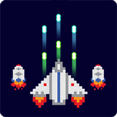 Galaxy Space Shooter Pixel icon