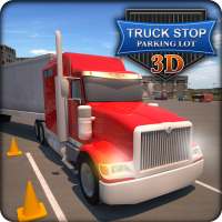 Truck Stop Parking Lot 3D