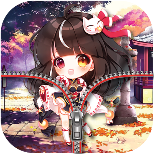Chibi Wallpaper Gacha life Zipper Lock Screen icon