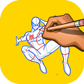 How to Draw Spider Hero icon