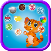 Cat Shooting Candy Bubble Game icon