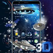 Space Galaxy 3D Parallax Launcher Theme👽 icon