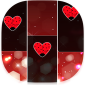 Piano Lady Noir Tiles Games icon