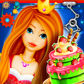 Princess Doll Cake Factory :Cooking Game For Girls icon