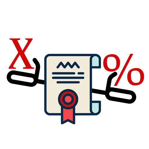 حساب النسبة الموزونة أيقونة