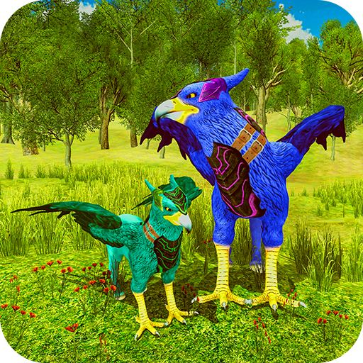 Flying Eagle Griffin Horse Sim أيقونة