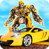 Car Robot Transformer vs War Robot simulator 2019 icon