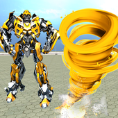 Tornado Robot Transform Future Machine Wars Game أيقونة