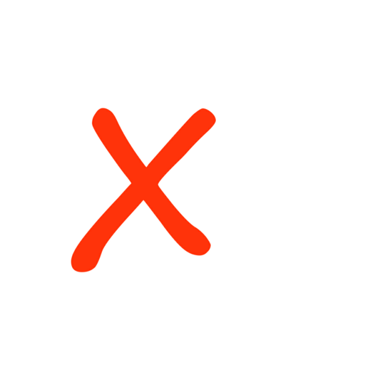 Orange  x icon