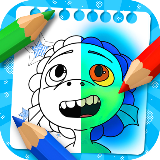 Luca and Alberto coloring cartoon game icon