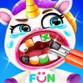 يونيكورن المعالج - لعبة مجنون طبيب الأسنان on 9Apps