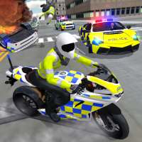 Police Car Driving Motorbike