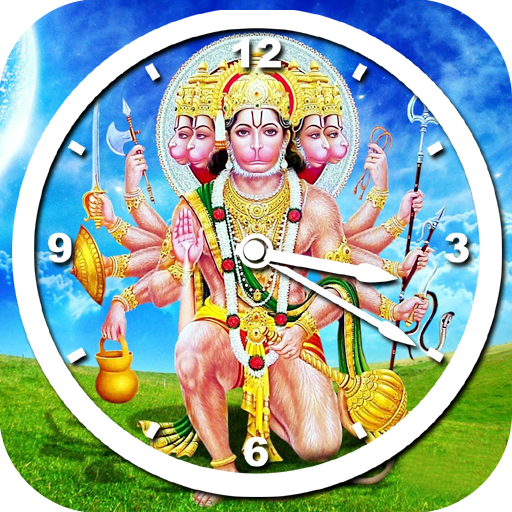 Hanuman Clock Live Wallpaper أيقونة