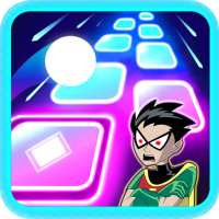 Teen Titans Magic Tiles Hop